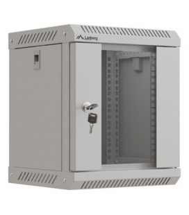 ARMARIO LANBERG MURAL RACK 10" 6U/300X300 FLAT PACK GRIS PUERTA CRISTAL