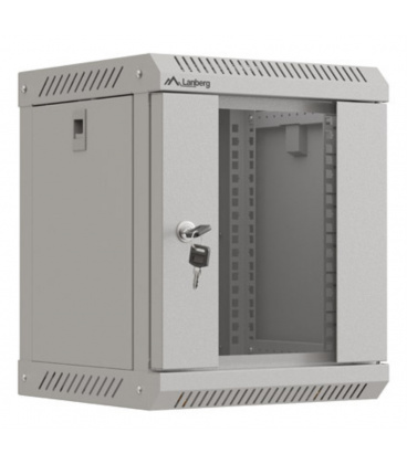 ARMARIO LANBERG MURAL RACK 10" 6U/300X300 FLAT PACK GRIS PUERTA CRISTAL