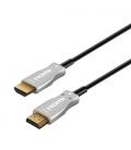 AISENS Cable HDMI V2.0 AOC Premium alta velocidad / HEC 4k@60hz 18Gbps, A/M-A/M, Negro, 30 m