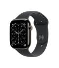 Smartwatch apple watch s11&nbsp;gps + cellular 46mm natural slate case black sport band s - m