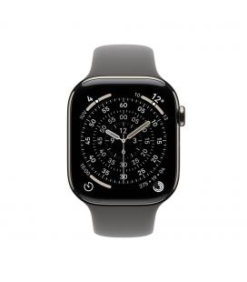 Smartwatch apple watch s11&nbsp;gps + cellular 42mm natural titanium case stone grey sport band s - m