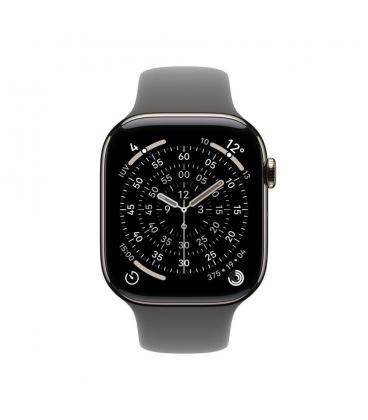 Smartwatch apple watch s11&nbsp;gps + cellular 42mm natural titanium case stone grey sport band s - m