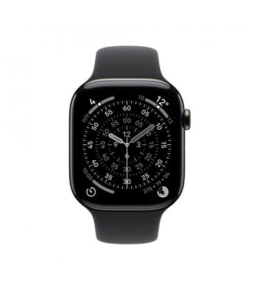 Smartwatch apple watch s11&nbsp;gps + cellular 42mm slate titanium case black sport band s - m