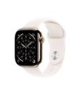 Smartwatch apple watch s11&nbsp;gps + cellular 42mm gold titanium case light blush sport band s - m