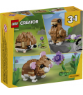 Lego creator 3 animales de juguete en 1 lindo hamster