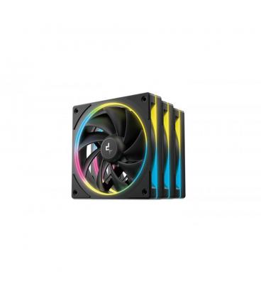 Ventilador caja deepcool fl12 - 3in1 argb 3x 120mm negro