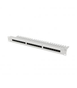 Patch panel lanberg 24 puertos 1u 19 pulgadas cat.6a utp con organizador cables gris