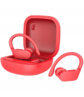 Auriculares deportivos bluetooth daewoo dw2025 con estuche de carga/ autonomía 5h/ rojos