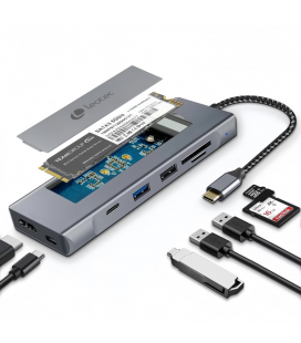 LEOTEC DOCKING STATION 8-1 CON CAJA EXTERNA SSD M2