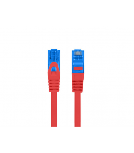 CABLE RED LANBERG LATIGUILLO CAT.6A S/FTP LSZH CCA 0.5M ROJO FLUKE PASSED