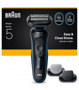 Afeitadora braun series 5 52-b1650s/ con batería/ 2 accesorios