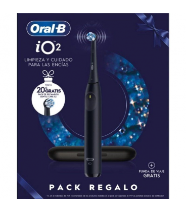 Cepillo dental braun oral-b io 2/ incluye 2 recambios/ negro