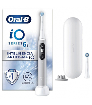 Cepillo dental oral-b io serie 6s/ incluye 2 recambios/ gris