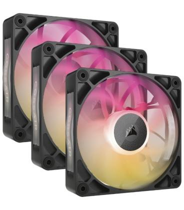 Ventilador caja corsair lx120r icuelink rgb 3x 120mm negro