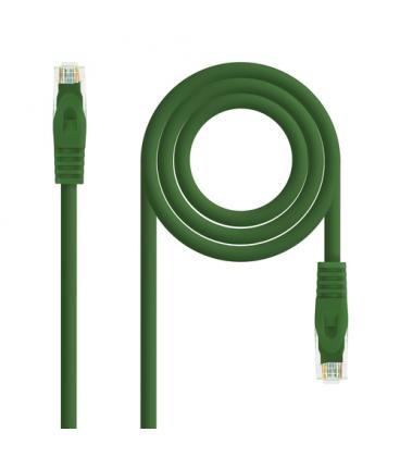 Nanocable Cable de red latiguillo RJ45 LSZH Cat.6A UTP AWG24, Verde, 1.0m