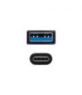Cable usb 3.1 nanocable 10.01.4001/ usb tipo-c macho - usb macho/ 1m/ negro