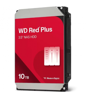 Disco duro western digital wd red plus nas 10tb/ 3.5'/ sata iii/ 512mb