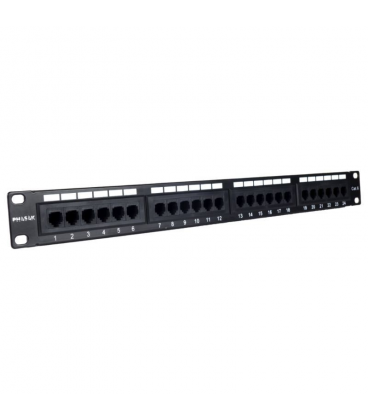 Patch panel phasak pu 2956/ 24 puertos/ cat.6/ altura 1u