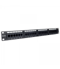 Patch panel phasak pu 2956/ 24 puertos/ cat.6/ altura 1u