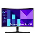 Monitor profesional curvo samsung essential s3 s39gd s27d392gau 27'/ full hd/ negro y plata