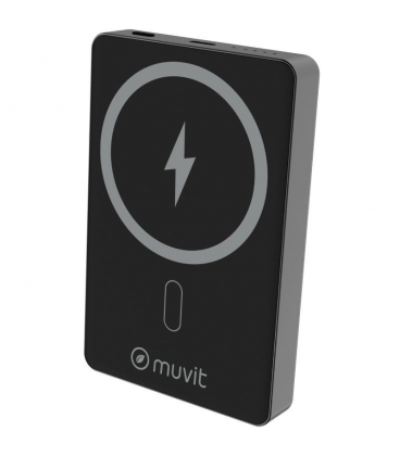 Powerbank 10000mah muvit for change mcchp0010/ 20w/ wireless/ negra/ incluye cable usb tipo-c