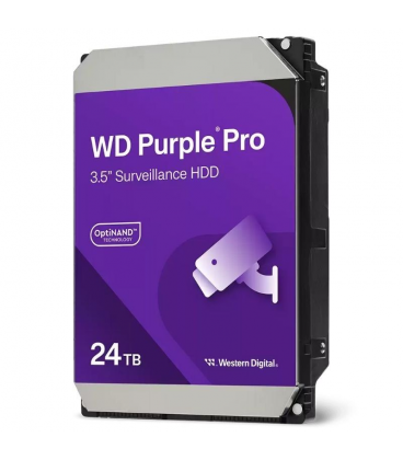 Disco duro western digital wd purple pro surveillance 24tb/ 3.5'/ sata iii/ 512mb