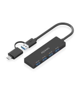Hub usb tipo-c + usb 3.1 aisens a109-0987/ 4xusb
