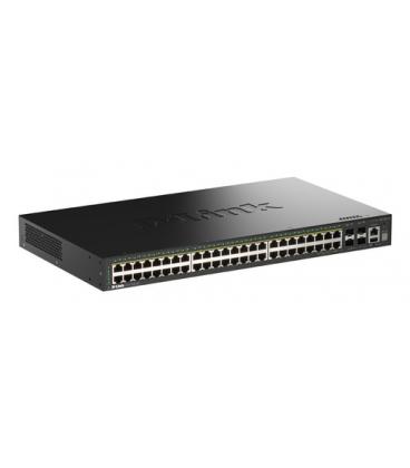 D-Link DGS-1530-52P/E switch Gestionado L2 Gigabit Ethernet (10/100/1000) Energía sobre Ethernet (PoE) Negro