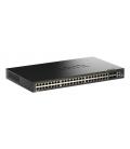 D-Link DGS-1530-52P/E switch Gestionado L2 Gigabit Ethernet (10/100/1000) Energía sobre Ethernet (PoE) Negro