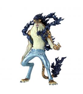 Figura banpresto one piece king of artist rob lucci awakening - special ver. -