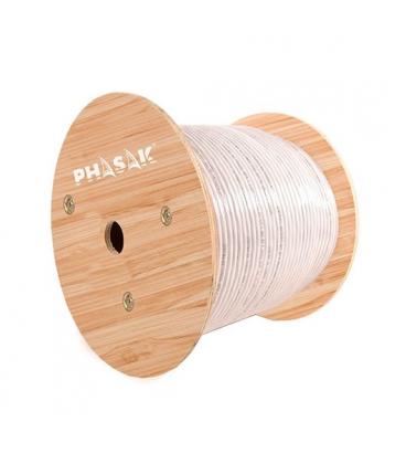 Bobina cable gris phasak awg23 305m cat.6 - cca solido - awg 23