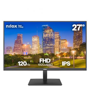 Nilox MONITOR 27 IPS 120 HZ HDMI Y DP pantalla para PC 68,6 cm (27") 1920 x 1080 Pixeles Full HD LCD Negro