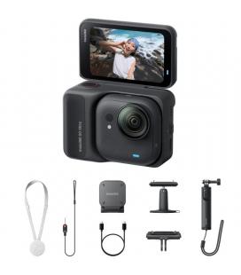 Cámara digital deportiva insta360 go ultra pack creador/ 4k/ ángulo de visión 360º/ negra