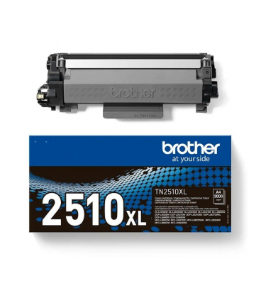 Tóner original brother tn2510xl reacondicionado alta capacidad/ negro