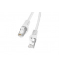 CABLE RED LANBERG LATIGUILLO CAT.6 FTP 1M BLANCO FLUKE PASSED