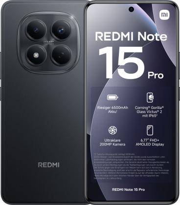 Telefono movil smartphone xiaomi redmi note 15 pro - 8gb - 256gb - 6.77 pulgadas - negro