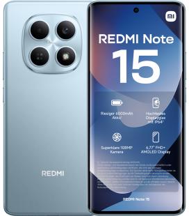 Telefono movil smartphone xiaomi redmi note 15 - 6gb - 128gb - 6.77 pulgadas - azul