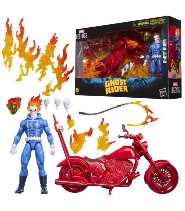 Figura hasbro marvel legends series ghostrider and bike classic pk
