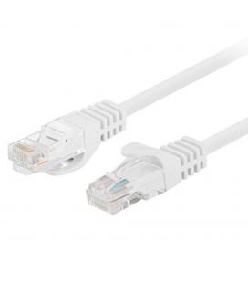 Cable red lanberg latiguillo cat.6 u - utp 0.25m blanco fluke passed 10 unidades