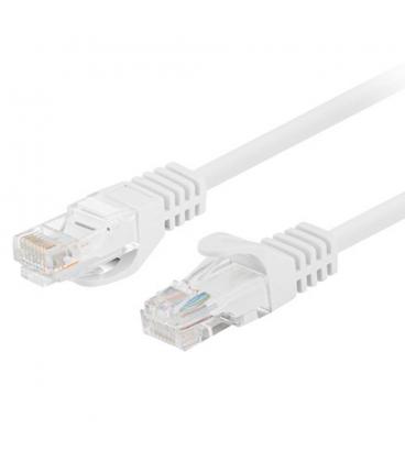Cable red lanberg latiguillo cat.6 u - utp 0.25m blanco fluke passed 10 unidades