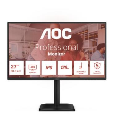 AOC E4 Q27E4U pantalla para PC 68,6 cm (27") 2560 x 1440 Pixeles Quad HD LED Negro
