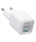 CARGADOR DE PARED ANKER ZOLO 30W 1 PUERTO USB-C BLANCO