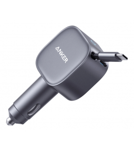 CARGADOR DE COCHE ANKER DE COCHE 75W CON CABLE USB-C RETRACTIL