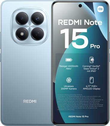 Movil xiaomi redmi note 15 pro 8gb 256gb 6.77 pulgadas azul