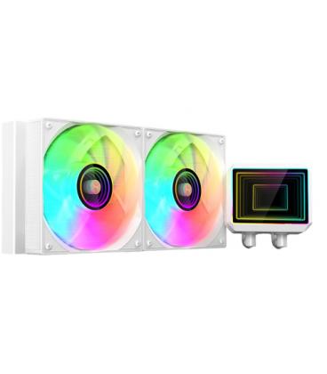 Kit refrigeracion liquida mars gaming ml - two240w argb 2x 120mm blanco