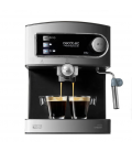 Cafetera Expresso Manual Cecotec Power Espresso 20 1.6L 20 bares vaporizador acero inoxidable
