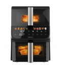 Freidora de aire Cecotec Cecofry DuoLevel 10000 DuoSize Window 10L 2000W control táctil Sync ventanas