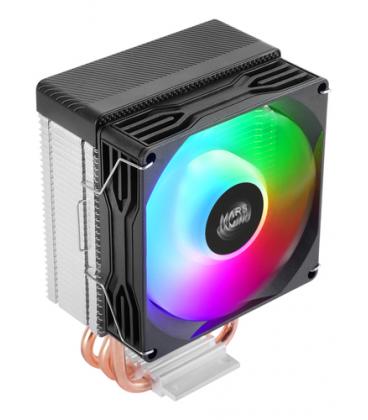 Ventilador disipador cpu mars gaming mcpux3 frgb 90mm negro