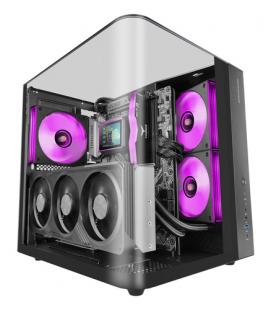 Caja ordenador mars gaming mcinfiniolite atx cristal templado negra