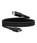 Cable usb tipo c belkin 1m - macho - macho - negro trenzado